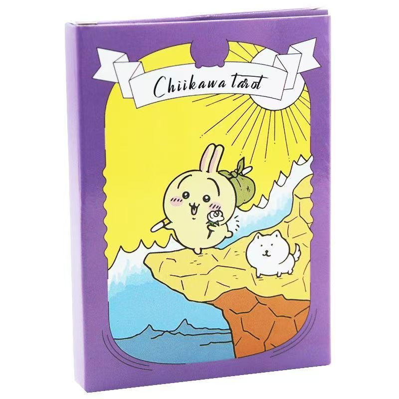 Kawaii Chiikawa Tarot Deck - 22 Major Arcana Anime Collectible Tarot Cards 10.4*7.3cm - Cute Hachiware & Usagi Divination Cards