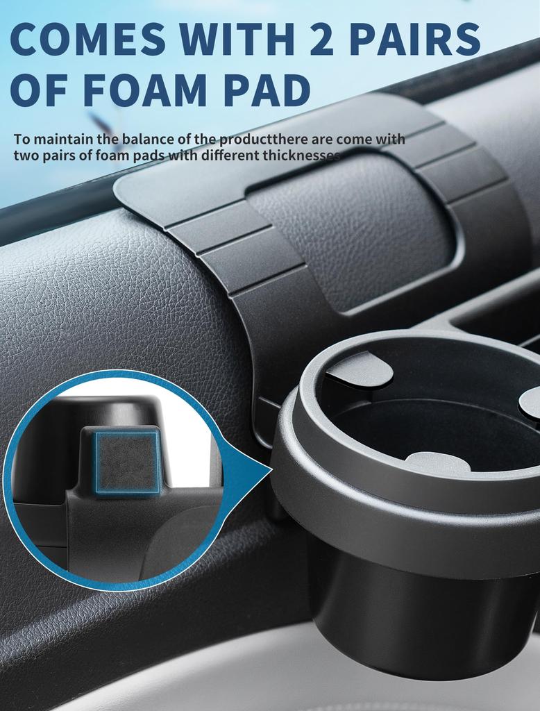 Car Drink Window Gap Cup Holder Smartphone Stand Storage Compartment Hook Ideal for Adding Drink Holders to Your Car Fits 74mm with TPR Charging Made