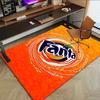 Fanta Orange Swirl Carpet For Playroom Bedroom Living Room Sofa Home Decorkids Game Area Rug Nonslip Floor Mat