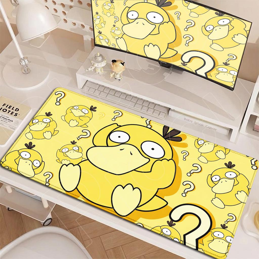 XXL Gaming Accessories Mousepad New Anime Pokemon Psyduck Rubber Desk Large Soft Office Mat HD Printing Computer Keyboard Carpet