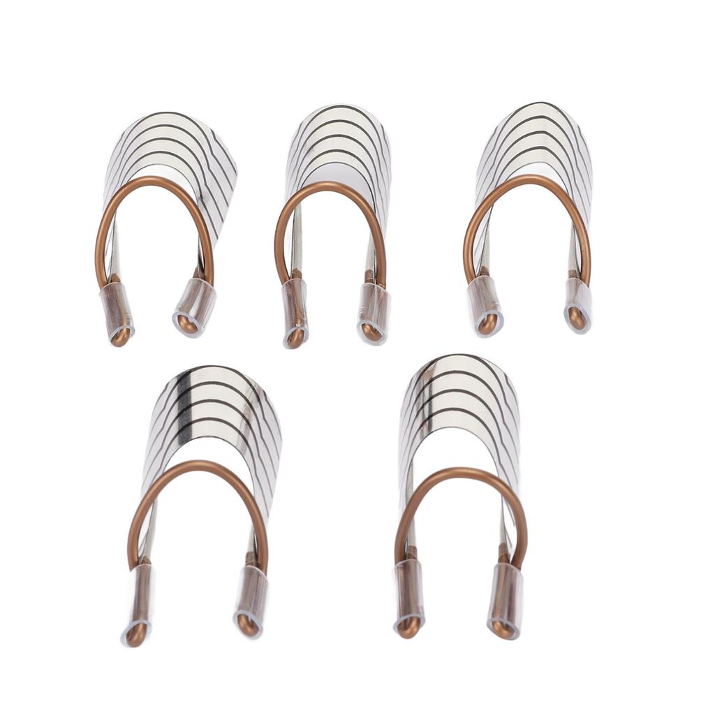 25 Stück Nagelverlängerungsformen Führung Aluminiumrahmen Wiederverwendbar Französischer Nagel UV Gel Schutzformen