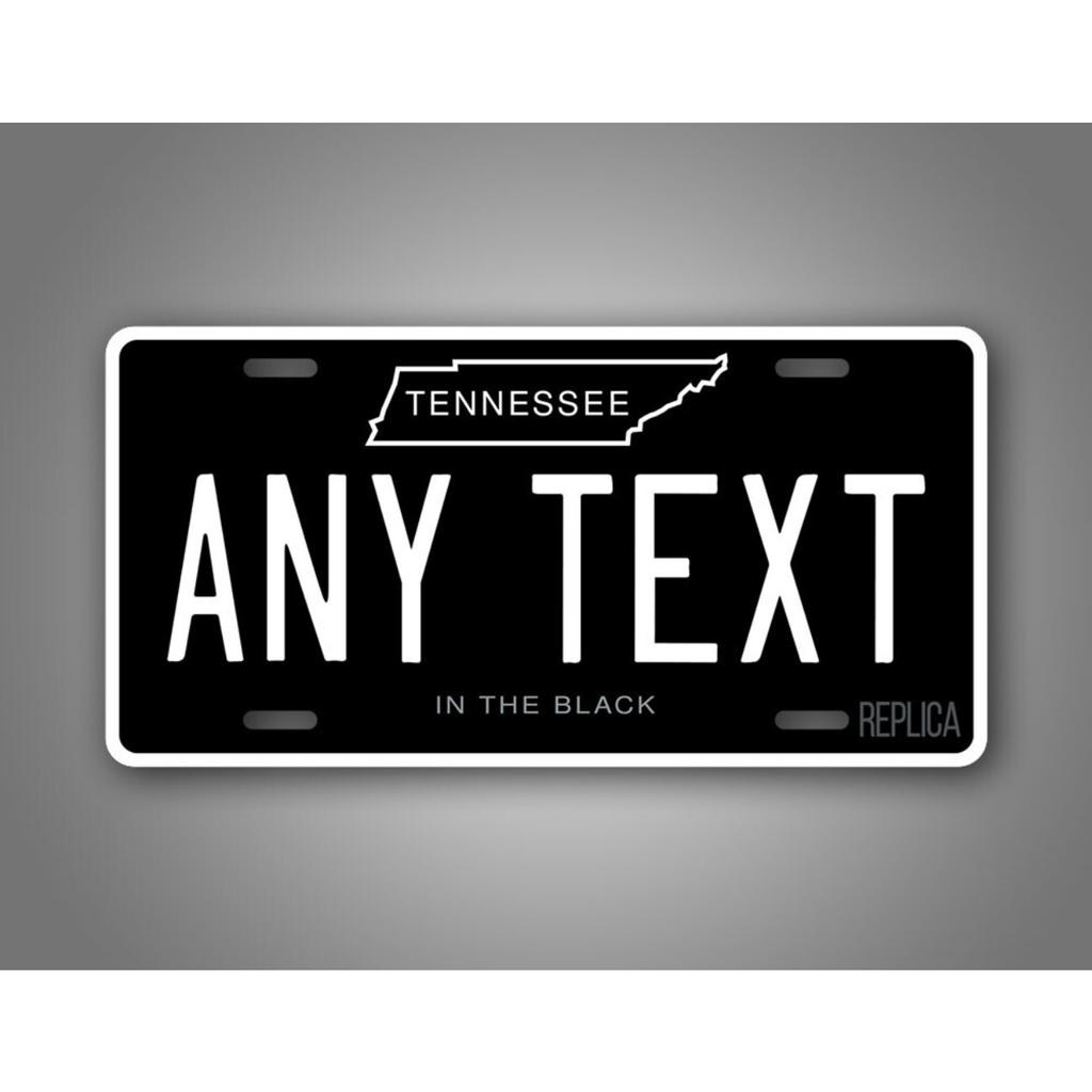 Personalized Tennessee Black Custom Metal Sign Retro Home Wall Decor