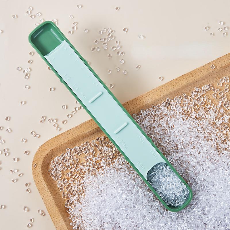 1PC Adjustable Kitchen Scale Measuring Cup Double-ended Baking Scale Measuring Spoon Coffee Salt Quantitative Gadget