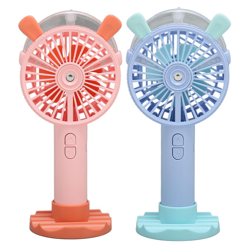 Ventilator de mână Pulverizare automată Încărcare USB Design grilă umanizat Zgomot redus 3 viteze Ventilator portabil