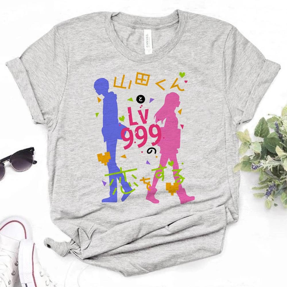 

Yamada Lv999 t shirt women manga top female comic 2000s manga clothes 2XL