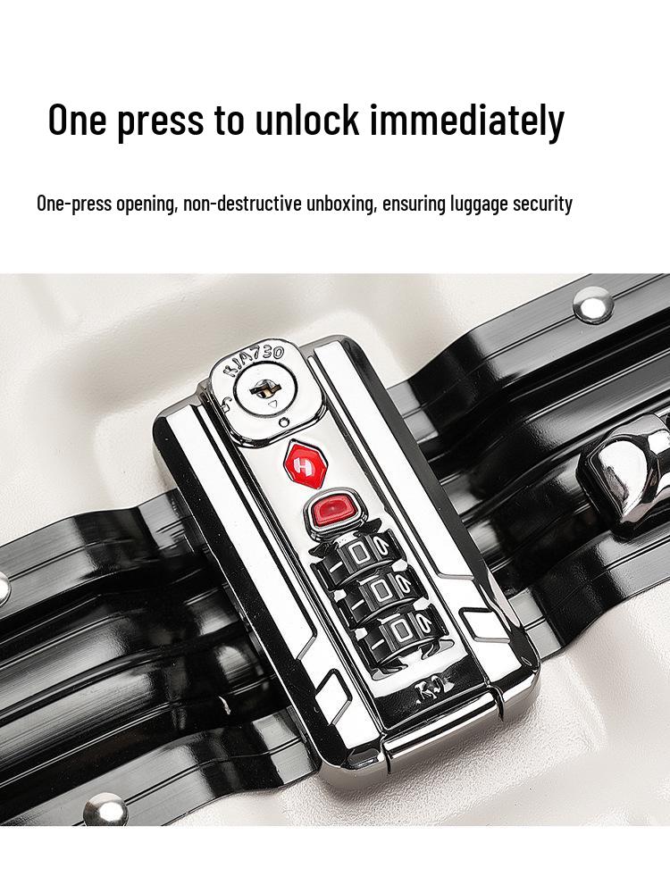 Lightweight 18-Inch Aluminum Carry-On Trolley with Quiet Wheels, Sturdy and Durable