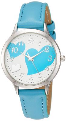 Analog Amalfidia Waterproof Leather Strap Blue Dial Blue [Arias] WW19011A-94 Women's