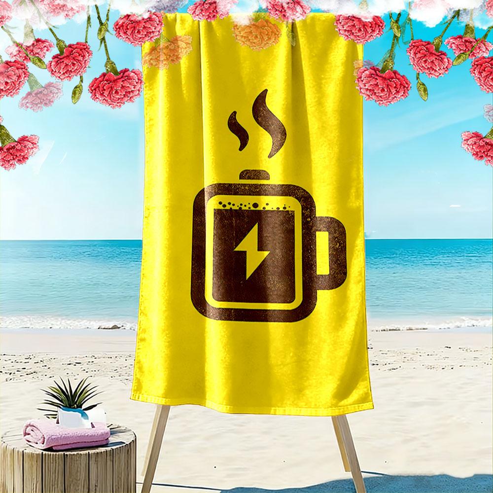 Coffee Mug with Lightning Bolt A must-have beach towel for beach travel