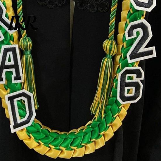 2026 Graduate Cord Graduation Leis And Honor Set Handmade 4-Braided Ribbon Lei Modern Party Necklace for Class of High School College Decor