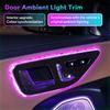 4PCS Crystal Door Light Frame Light Trim For Mercedes Benz C GLC E Class W206 X254 W214 W233 EQS EQE GLE Interior Accessories