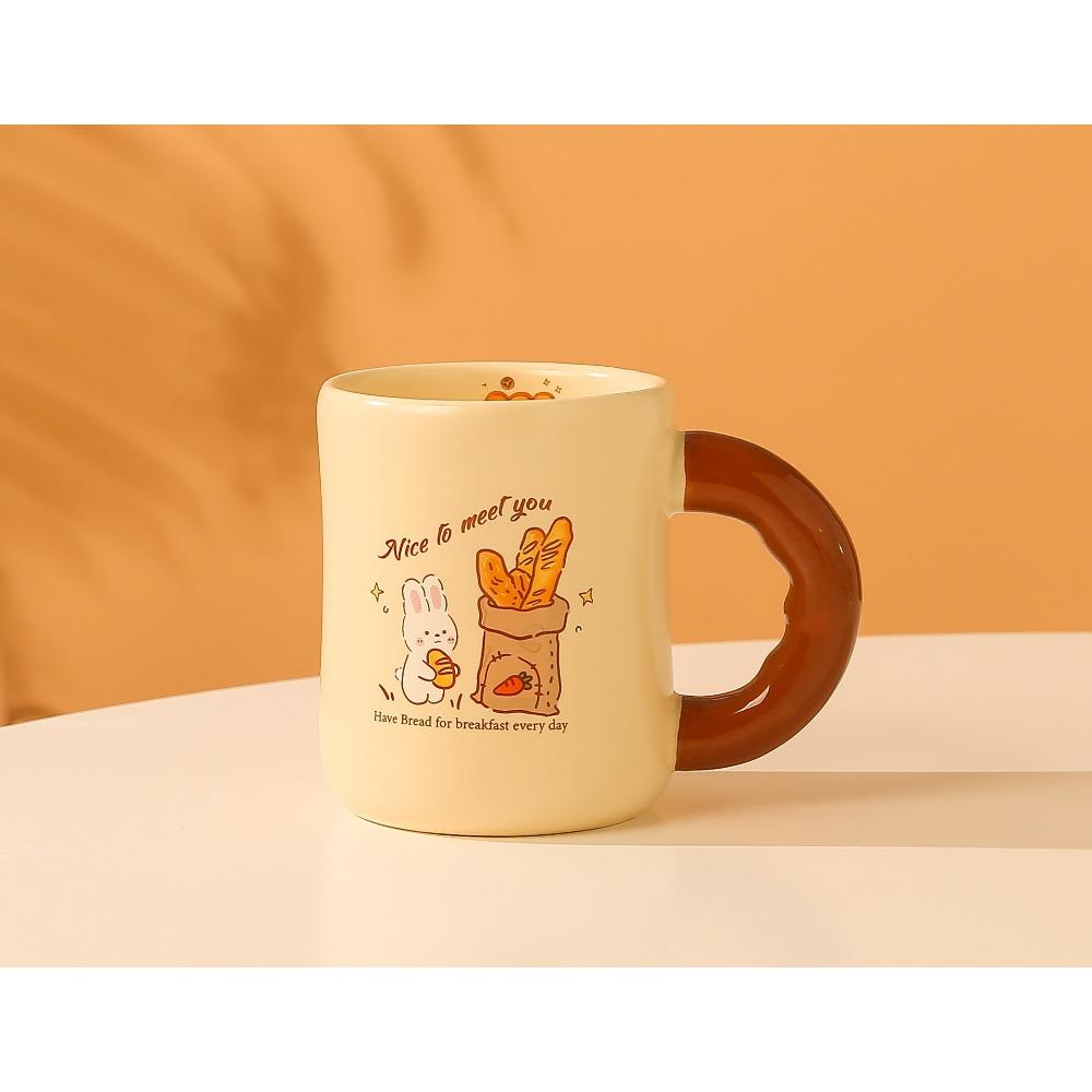 Milk Fufu Cute Rabbit Cup High Appearance Ceramic Cup Couple Cup Dormitory Drinking Water and Souvenirs