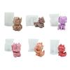 Cute Dragon Silicone Mould Resin Casting Molds Scented Candle Molds for Candle Making Plaster Soap Mold Desktop Decors