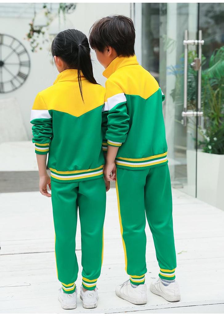 Unisex British Style School Uniform: Spring & Autumn Sports Suit for Children