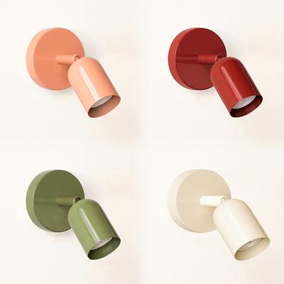 Luminária de Parede Nórdica Minimalista Macaron Decoração de Quarto Arandela de Parede Quarto Cabeceira Estudo Hall de Entrada Corredor Corredor Decoração Interna Luzes