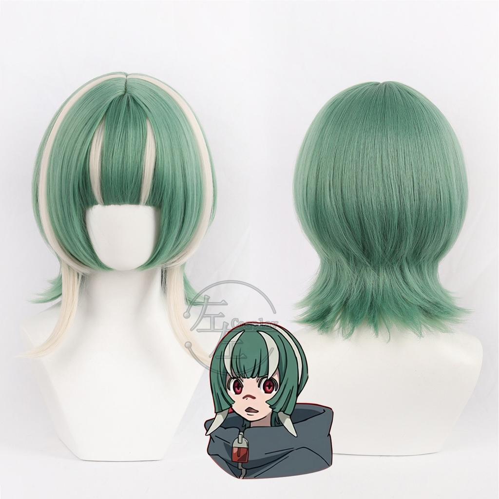 GACHIAKUTA Guita Cosplay Costume BlueJumpsuit Funny Pajamas Anime Game Daily Wear Halloween Embroidery Top Vest Short Wig Set