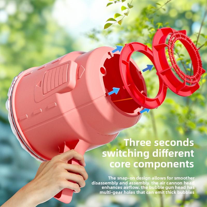 2025 Neue Luftkanone Seifenblasenmaschine Outdoor Spaß Geburtstagsgeschenk für Jungen