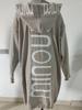 2025 Autumn/Winter Women's Hooded Letter Knit Cardigan Sweater - European & American Cross-Border Style