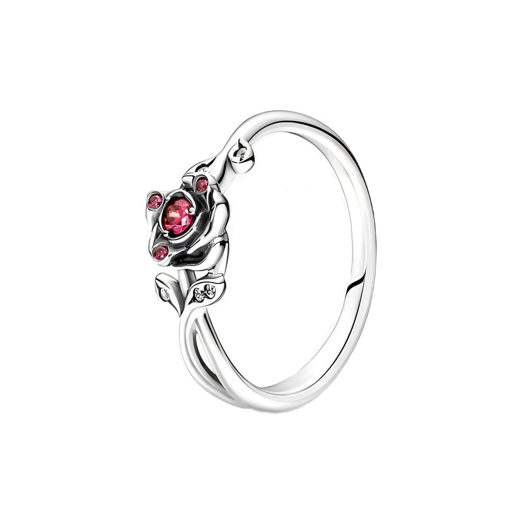 2025 Zircon Inlaid Princess Ring Series Women's Party Jewelry 925 Silver Ring