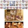 Exquisite 3d Miniature Dollhouse Furniture Kit With Led Light For Imaginative Kids