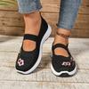 Fashion Ladies Shoes 2024 Elastic Band Women's Vulcanize Shoes Fashion Embroidered Ladies Casual Shoes Hot Sale Round Head Mesh Sneakers