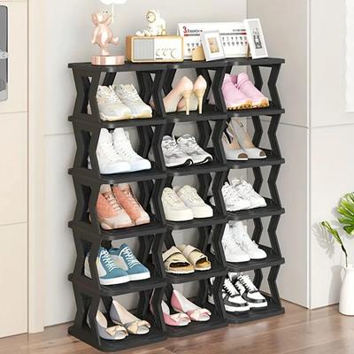 Klappbares Schuhregal, tragbar, einfach zu montieren, für den Türbereich, Flur, schmaler Schuhschrank, geringe Stellfläche, für den Schlafsaal, Organisationsregale