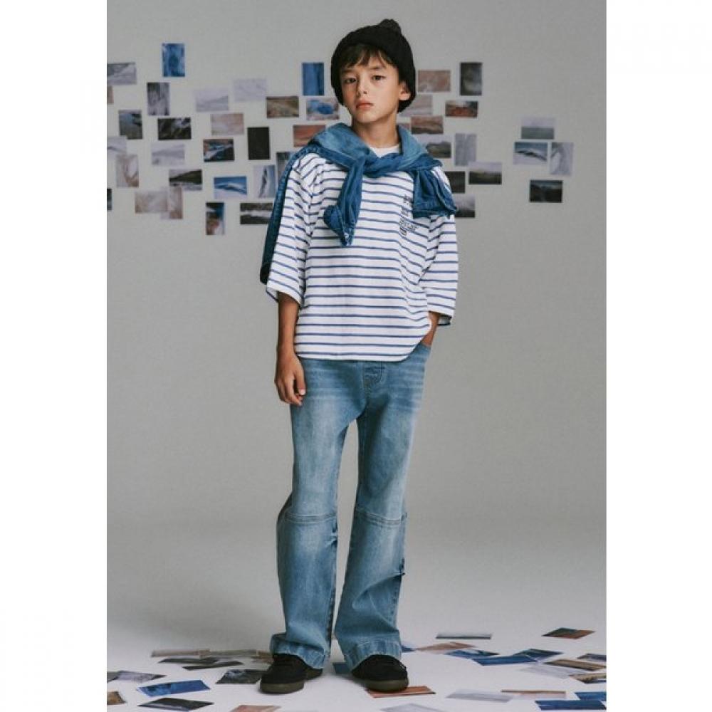 Bluetail Sky Blue STripe T shirT azg1Ts01sb