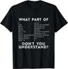 CNC Machinist G Code What Part Of Don't You Understand? Gift Unisex T-Shirt