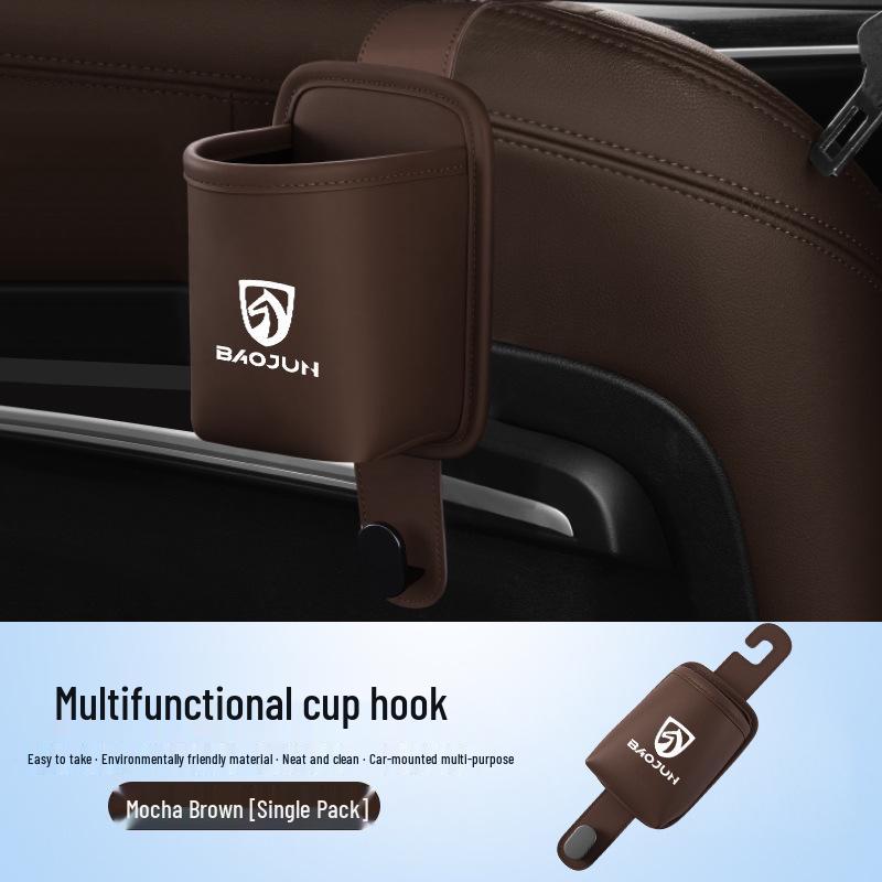 Car Cup Holder & Seat Back Hook Storage for Baojun RS-3, RC-5, E200, 510, 530, 730