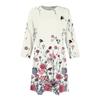 Women's Fashion Casual Print Round Neck Three-quarter Sleeve Short Dress