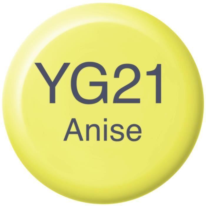 Recharge Encre Marqueur - COPIC - YG21 Anise - Jaune-vert - 12 ml - Mixte