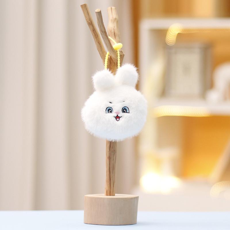 Cat Rabbit Panda Key Chain Cartoon Girl Backpack Decorative Pendant Doll Plush