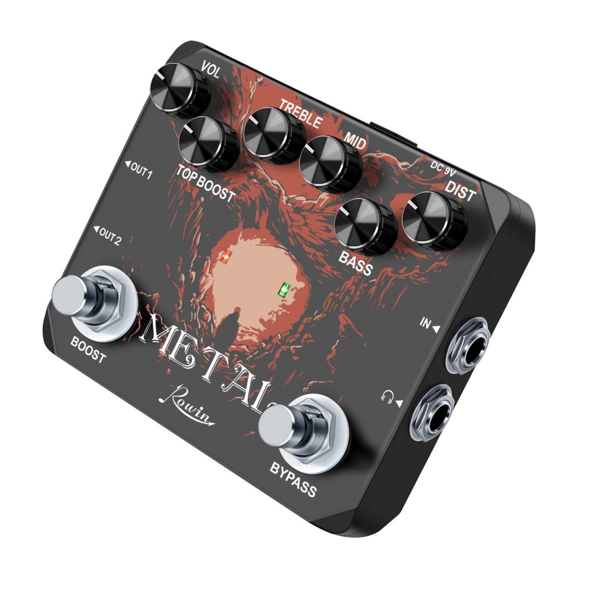 

LTL-03 Metal 2.0 Version Guitar Effect Pedal with Traditional Metallic Sounds, Super Distortion Sound and True Bypass