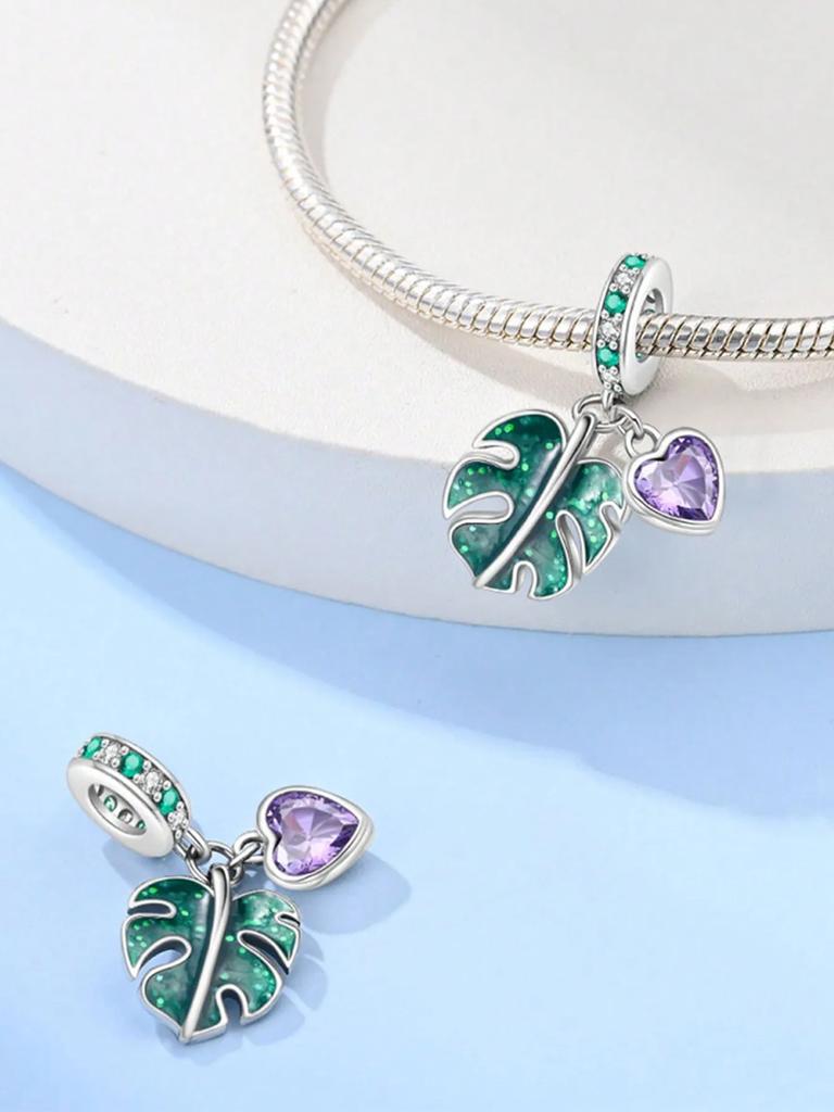 Charms Plata Copper Colors Tulip Lily Of The Valley Beads Charm Pendant For Original Bracelet For Women Diy Jewelry Love Gift