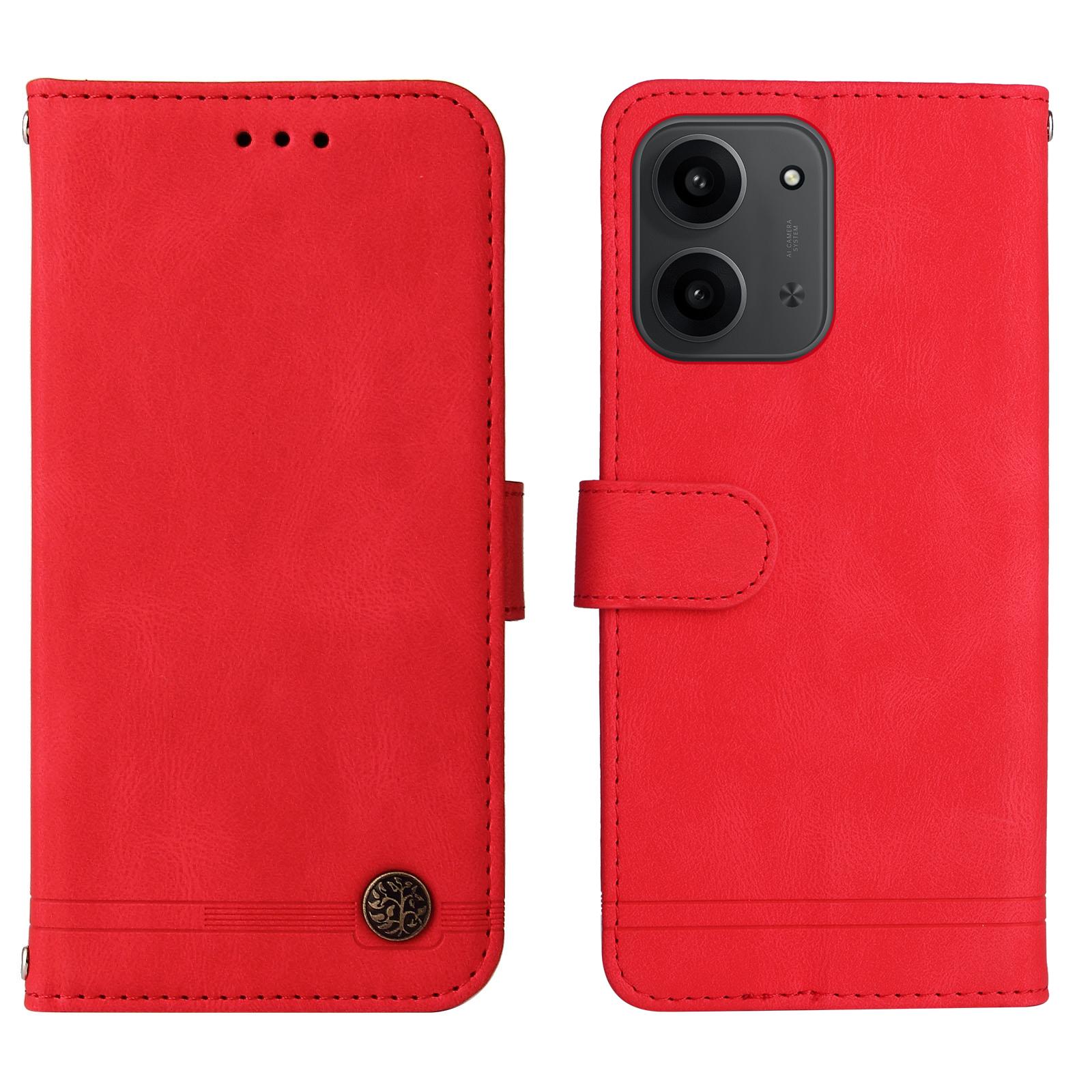 

Для Xiaomi Redmi 15C 5G (Європа) (173 мм)/15C 4G (Європа) (173 мм) Шкіряні чохли-гаманці з приємним на дотик покриттям, чохол-підставка для телефону зі шнурком