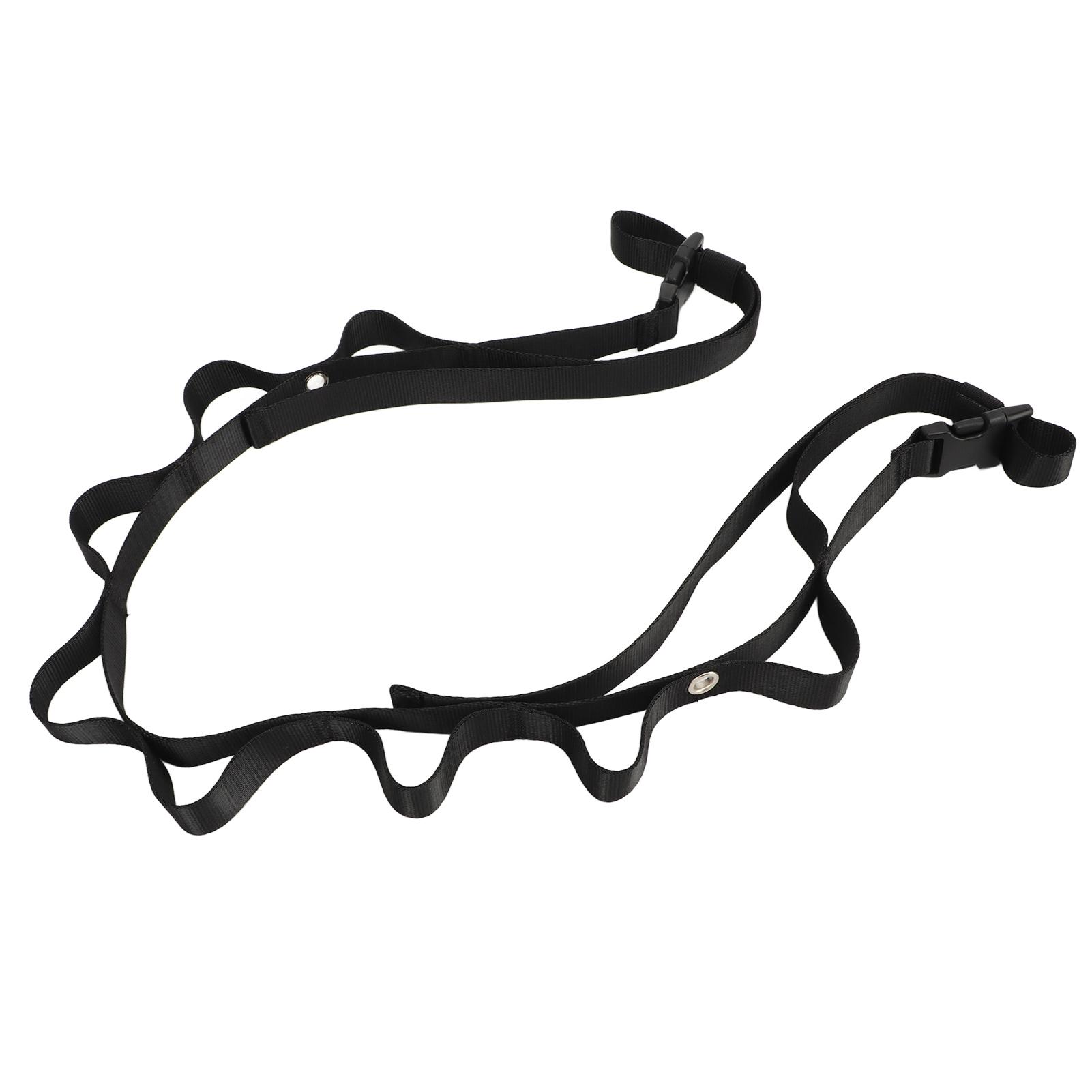 

Heavy Duty Lanyard Portable Strong Suture Black Nylon Camping Clothesline Lanyard for Car Outdoor