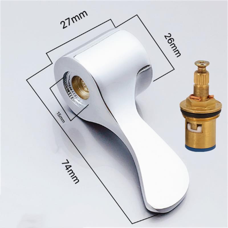 Wasserhahngriff Griff Schüssel Waschbecken Dusche Schalter Zifferblatt Heißes und kaltes Wasser 40mm Spule Reparaturteile Bad- und Duscharmaturen