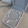 Luxusný elastický náramok Opal Sea Blue Treasure Moonlight Light