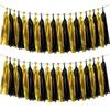 20 Pcs/Bag 35Cm Paper Tassel Black Gold New Year'S Birthday Party Wedding Arrangement Diy Tassel Curtain Ribbon