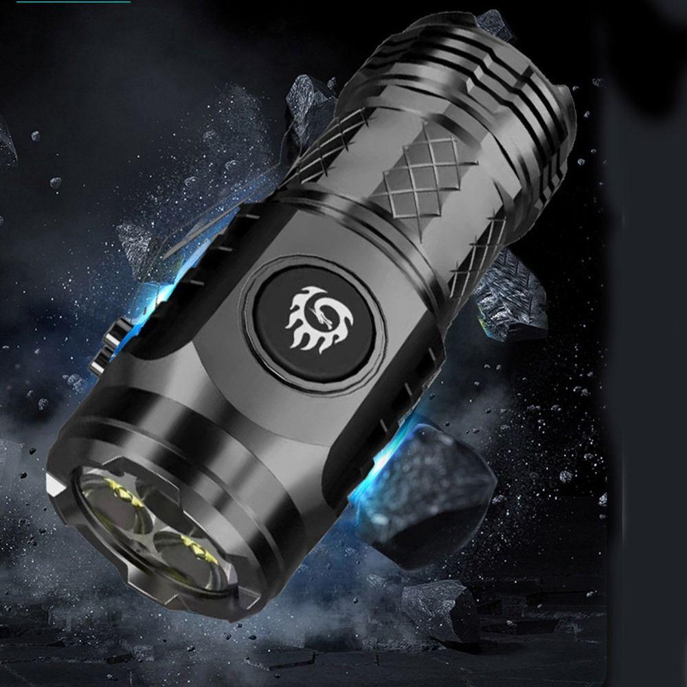 Explosive Flash Flashlight Super Bright Hat Clip Light Mini Small Torch  Camping