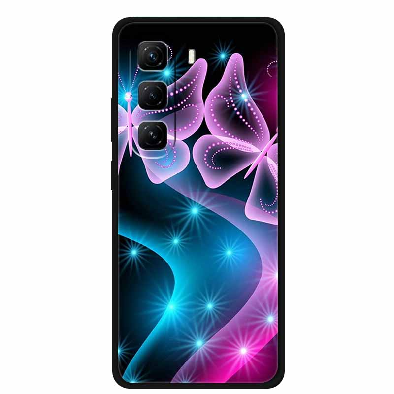 

Для Infinix Для Infinix Hot 60 Pro Мінімалістичний Технологічний Стиль Чорний М який Силіконовий Чохол-Бампер Захисний Ударостійкий Fundas For Hot 60 Pro