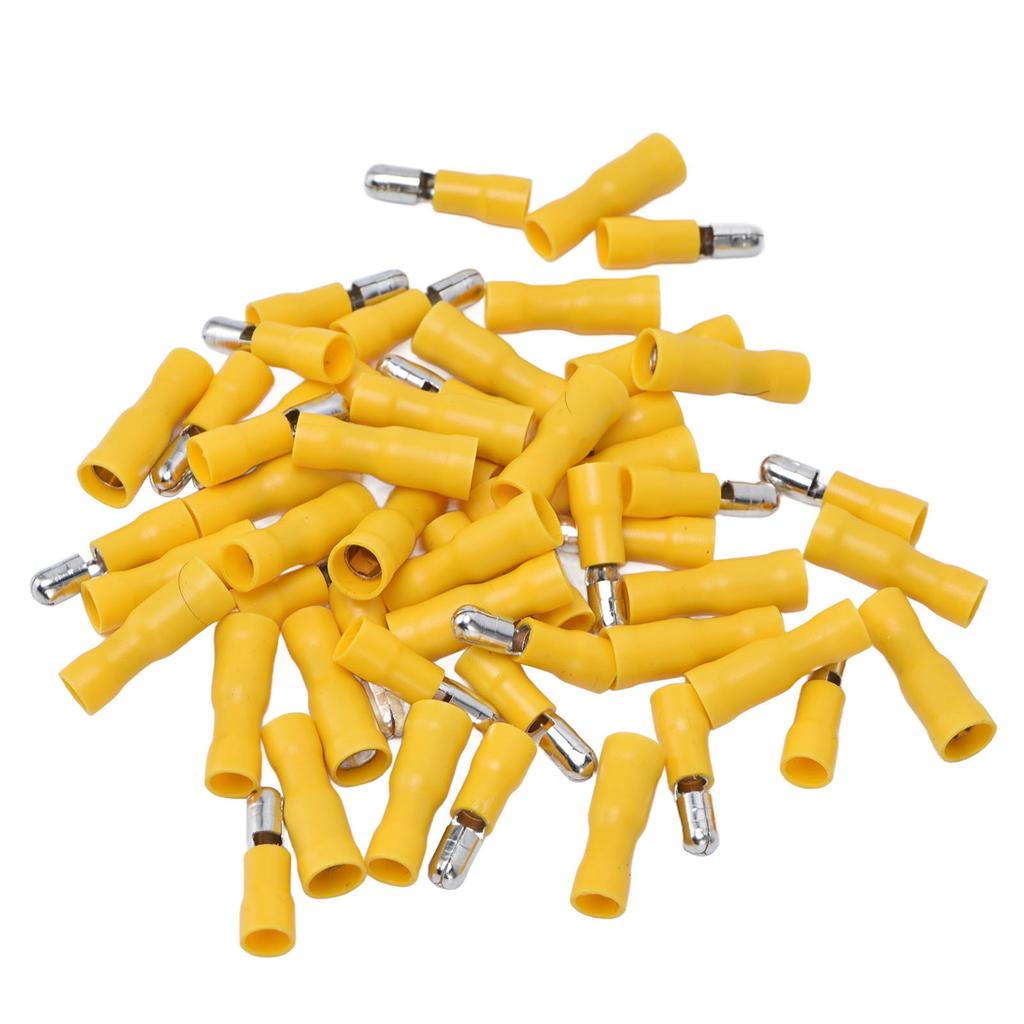 50Pcs Crimp Connector 12‑10 AWG Insulated Male Female Bullets Wire Terminal Set Kit