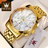OLEVS New Business and Leisure Watch Multifunction Chronograph with Calendar Quartz Watch Waterproof Luminous Men's Watch
