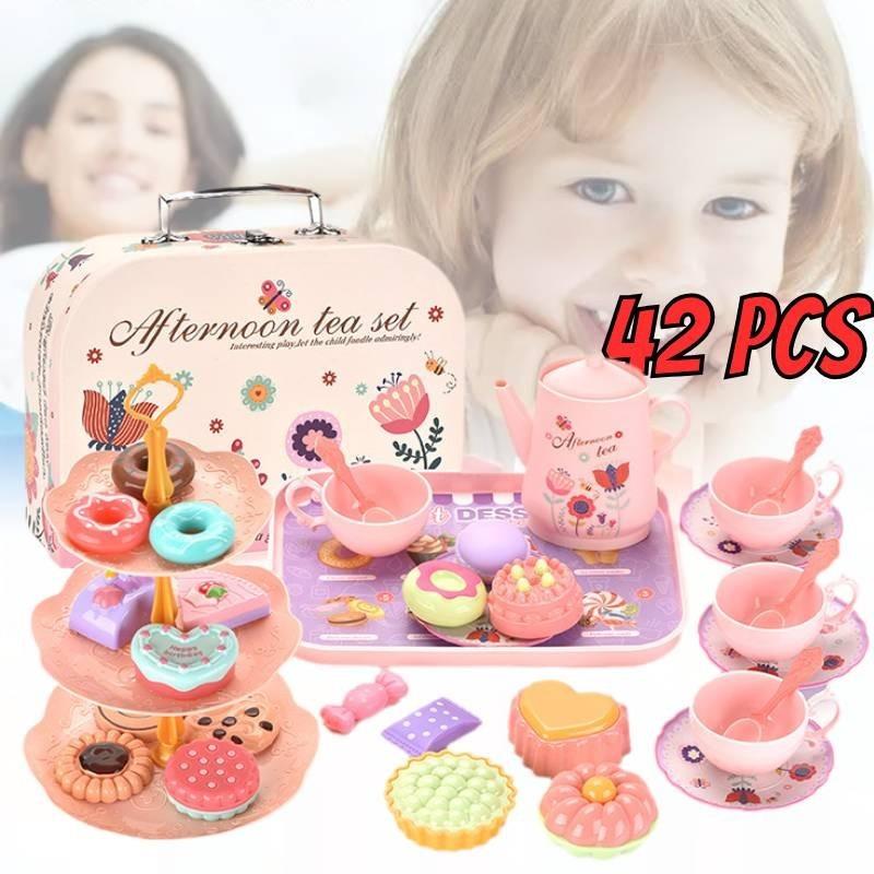 Delightful Pretend Play Kitchen Set With Realistic Food And Dessert Accessories Gift Box
