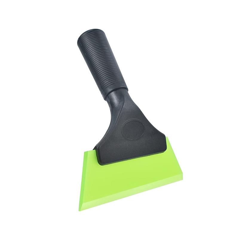 Car Window Tint Squeegee Silicone Ice Scraper 5 Inch Rubber Window Squeegee for Glass Mirror Shower Non Slip Handle Water Wiper