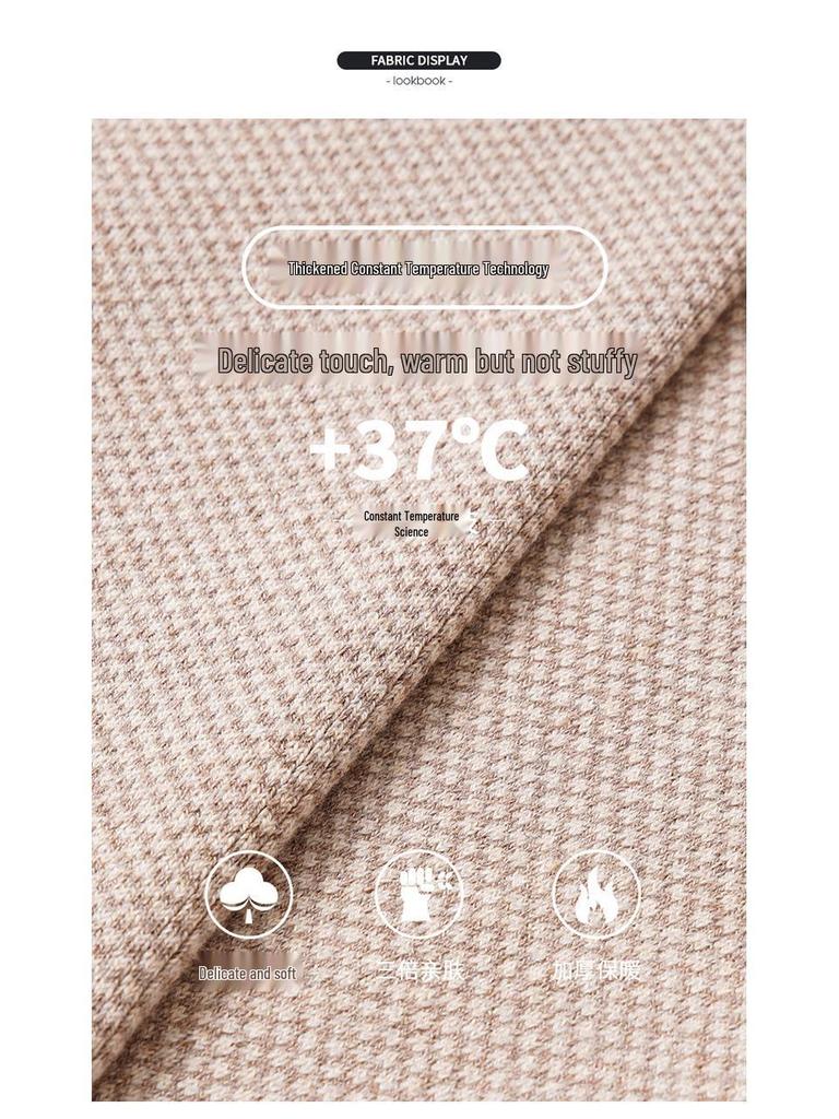 Winter Wool-Blend Unisex High-Waisted Slim Fit Thermal Pants