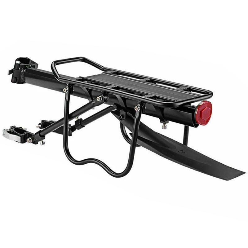 

1 шт. Макс. 50 кг Складной велосипедный багажник Сделай сам Велосипедный багажник Черный Многоцелевой Горный велосипед Алюминиевый сплав Легкий чёрный