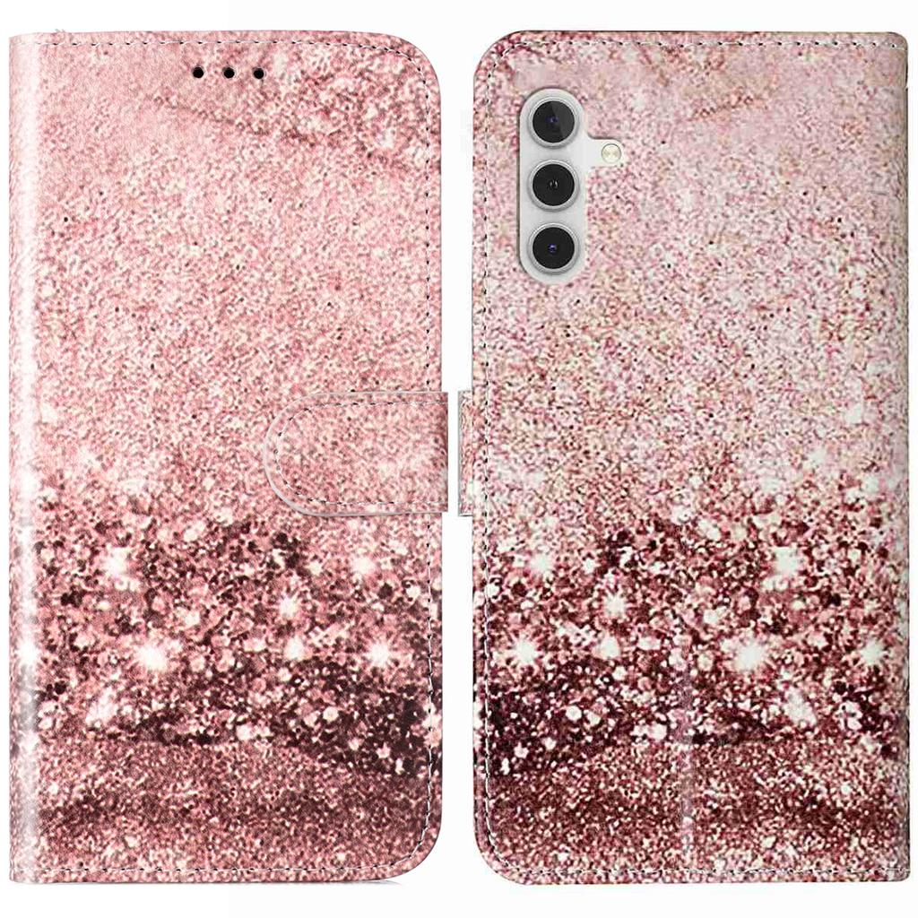 For Samsung Galaxy S25 FE Stand Case Marble Painted Folio Flip Leather Wallet Phone Cover