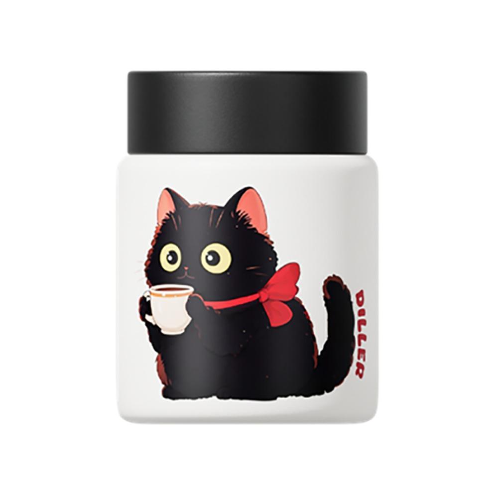 Leak Proof Thermal Cup 316 Stainless Steel Insulated Cup Cute Cat Vacuum Flask  Office