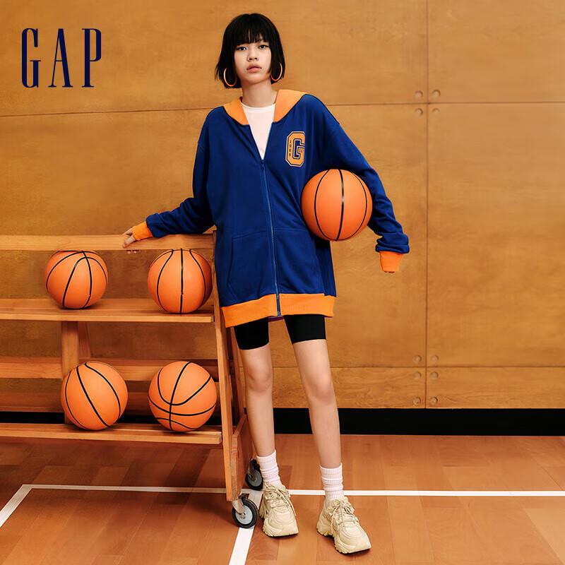 Gap Unisex Color-Block Logo Hooded Sweatshirt