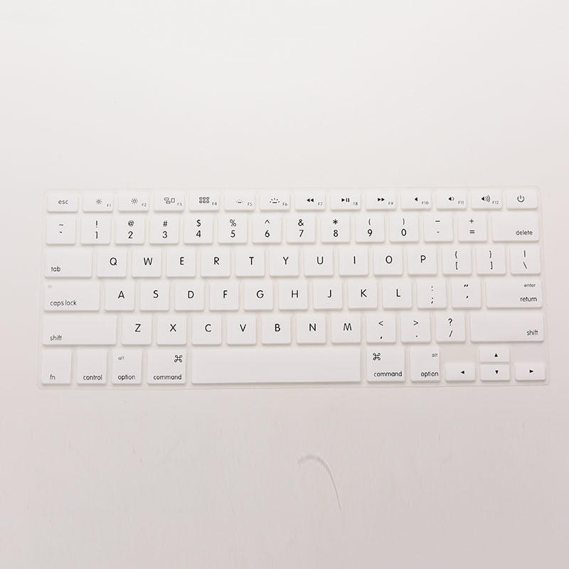 

Силиконовый чехол для клавиатуры для Macbook Air Pro 13 дюймов, 15 дюймов, 17 дюймов белый